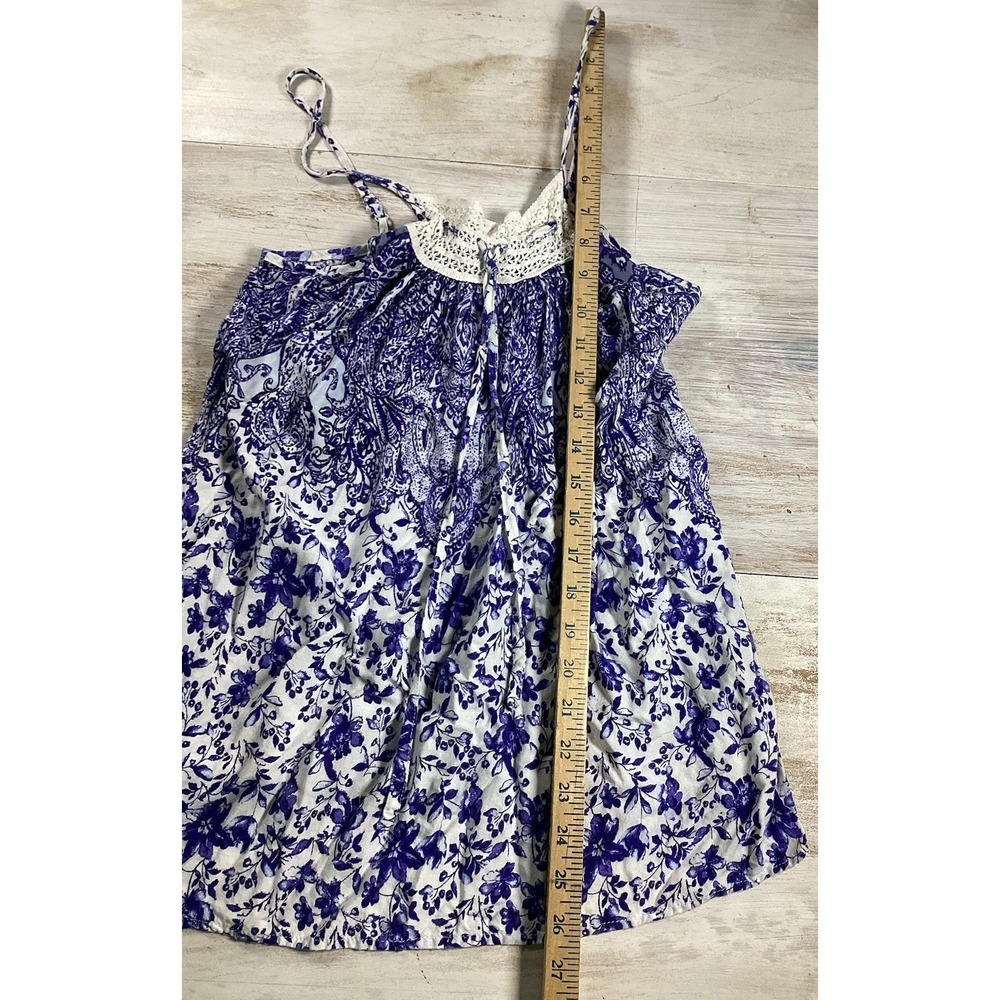 3-Piece Pajama Set Blue And White Floral Women's‎ Medium Blue Willow - Picture 16 of 16